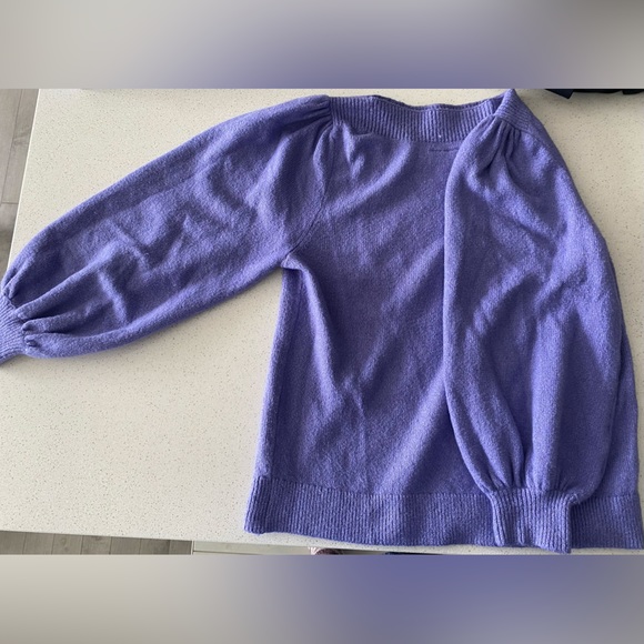 LOFT Purple Sweater Small - Picture 5 of 7